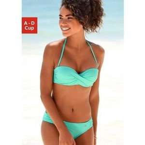 s.Oliver RED LABEL Beachwear Beugelbikini in bandeaumodel met ruches