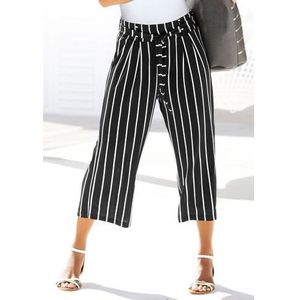 Lascana Culotte in 7/8 lengte en strikceintuur, stoffen broek, elegant en zomers (Met een bindceintuur)