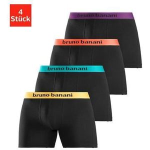 Bruno Banani Lange boxershort met opvallende logoband (set, 4 stuks)