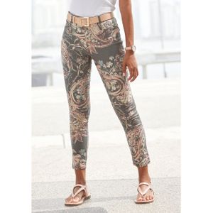 Lascana 7/8-jegging met paisley-print, smalle pasvorm, super-stretch-kwaliteit