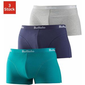 Buffalo Hipster strak zittende boxershorts van katoenmix (set, 3 stuks)