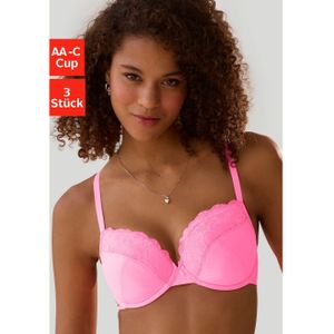 Petite fleur Push-up-bh PETITE FLEUR push-up-bh met beugel in aantrekkelijke multipack, lingerie (3-delig, Set van 3)