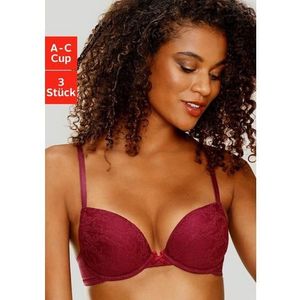 Petite fleur Push-up-bh met beugel en uitneembare vullingen, dessous (Set van 3)