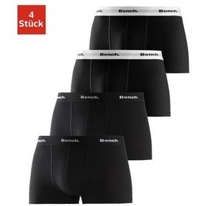 Bench. Hipster Boxershorts met contrasterende tailleband van katoenmix (set, 4 stuks)