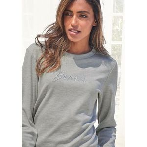 Bench. Loungewear Sweatshirt Loungeshirt met geborduurd logo, loungewear