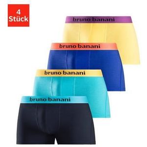 Bruno Banani Boxershort met gekleurd merkopschrift bij de boord (set, 4 stuks)