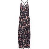 Lascana Maxi-jurk met beenuitsnede aan de voorkant, zomerjurk met bloemenprint, strandjurk
