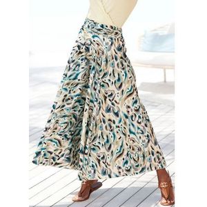 Lascana Broekrok met all-over print, culotte stijl, extra wijde pijpen