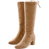 Lascana Instaplaarzen Slip-on boots, slouchy boots, slip-on, stretch & blokhak