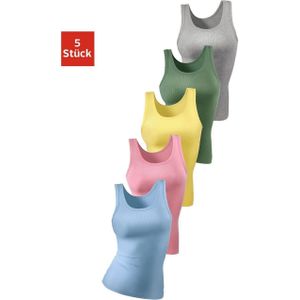 Petite fleur Hemd van zachte fijnrib-kwaliteit, tanktop, onderhemd (5 stuks, Set van 5)