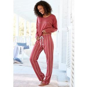 Vivance Dreams Pyjama met frontprint (2-delig, 1 stuk)