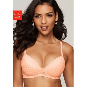 Lascana Bh met steuncups met kant over naadloze cups, op de modellerende beugel, dessous