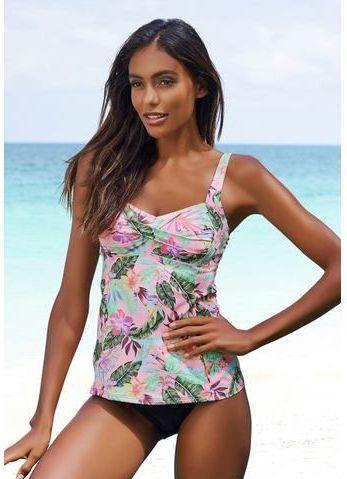 s.Oliver RED LABEL Beachwear Beugeltankinitop AZALEA met tropische print