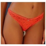 s.Oliver RED LABEL Beachwear String Clarissse van fijne, gebloemde kant in stijlvol transparante look