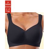 Petite fleur Soft-bh zonder beugels van zacht katoen (Set van 2)