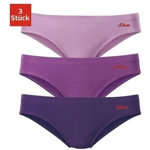 s.Oliver RED LABEL Beachwear Bikinibroekje elastische katoenkwaliteit (set, 3 stuks)