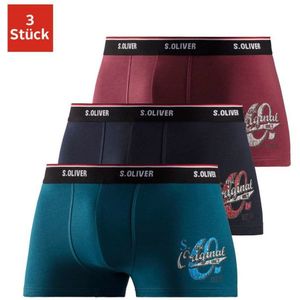 s.Oliver RED LABEL Beachwear Boxershort voor heren (set, 3 stuks)