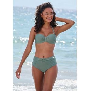 Sunseeker Highwaist-bikinibroekje Loretta met sierriem