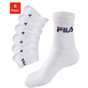 Fila Tennissokken met ingebreid logo (6 paar)