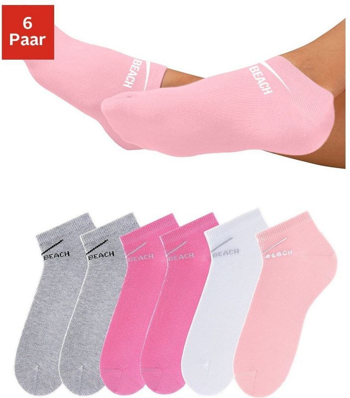 Venice Beach Sneakersokken perfecte pasvorm door lycra-aandeel (set, 6 paar)