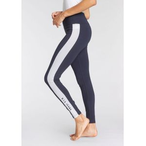 H.I.S Legging met witte strepen opzij en logoprint