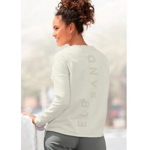 Elbsand Sweatshirt Raina met logoprint op de rug