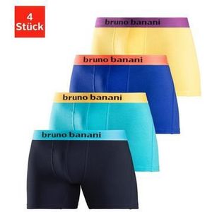 Bruno Banani Lange boxershort met opvallende logoband (set, 4 stuks)