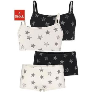 Vivance Set: Bustier met sterrenprint (set, 4-delig, Met hipster)