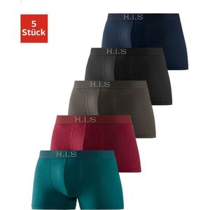 H.I.S Boxershort voor heren Logoweefband met 3D-effect (set, 5 stuks)