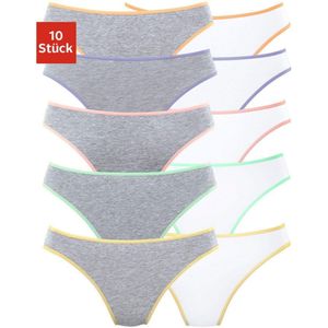 Petite fleur String van elastisch katoen (set, 10 stuks, 10 stuks)
