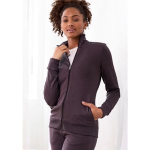 Bench. Loungewear Sweatvest met geborduurd staande kraag, loungepak (1-delig)