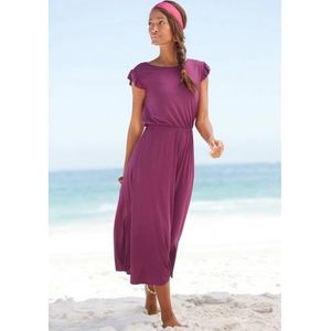 Beachtime Midi-jurk van viscose-jersey