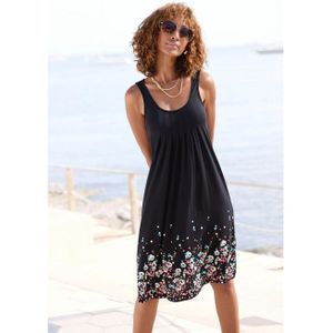 BEACHTIME - Strandjurk - Bloemenprint - Ronde Hals - Viscose