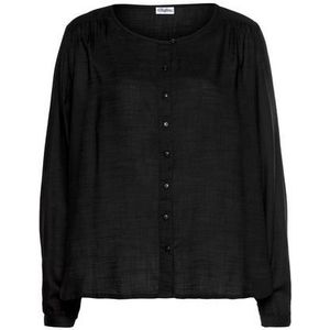 Buffalo Blouse zonder sluiting met knoopsluiting, basic, blouse met lange mouwen