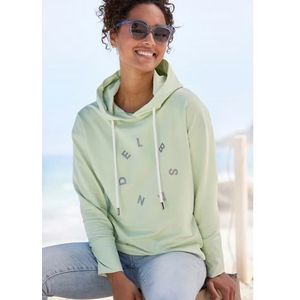 Elbsand Hoodie Darisa met logoprint voor, hoodie, sportief-casual