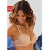 Lascana Push-up-bh met beugel en kanten achterkant, dessous