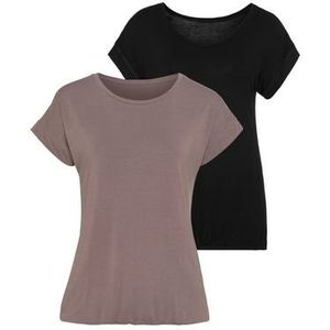 Vivance T-shirt met elastische zoomrand (set, 2-delig)