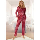 H.I.S Pyjama van flanel met alover ruitpatroon (set, 2-delig)