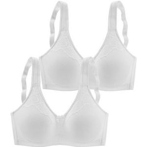 Naturana Soft-bh Cup B-D, Voorgevormde soft bh, Naadloze cups (Set van 2)