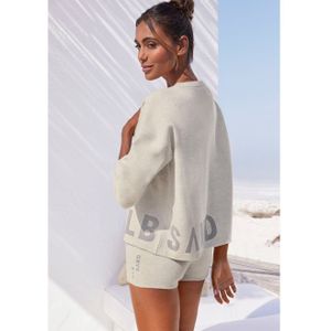 Elbsand Gebreide trui -Loungesweatshirt van hoogwaardig breiwerk met gebreid logo, loungewear