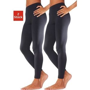 vivance active Legging met rubberen tailleband, loungewear (2-delig, Set van 2)