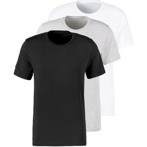 Bruno Banani T-shirt met ronde hals (set, 3-delig)