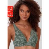 Petite fleur Push-up-bh in high apex-belijning, dessous (Set van 2)