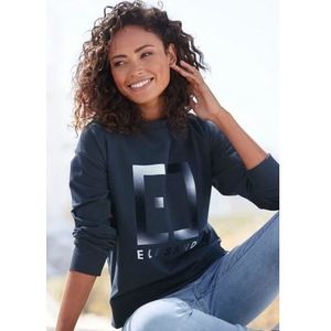 Elbsand Sweatshirt Fionni met grote logoprint