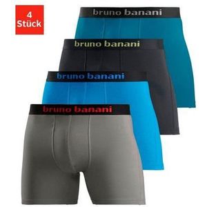 Bruno Banani Lange boxershort met opvallende logoband (set, 4 stuks)