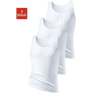 H.I.S Tanktop Fijnrib zonder zijnaden (set, 3-delig)