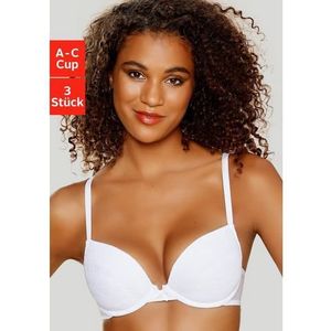 Petite fleur Push-up-bh met beugel en uitneembare vullingen, dessous (Set van 3)