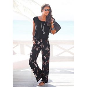 Lascana Jumpsuit met wijd been en zakken, losse jumpsuit, zomers