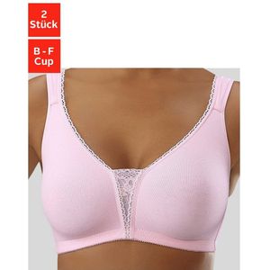 Petite fleur Soft-bh zonder beugels met kanten details (Set van 2)