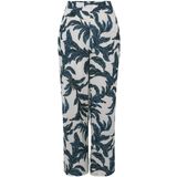 s.Oliver RED LABEL Beachwear Palazzobroek van crêpe viscose met all-over print en zakken, stoffen broek